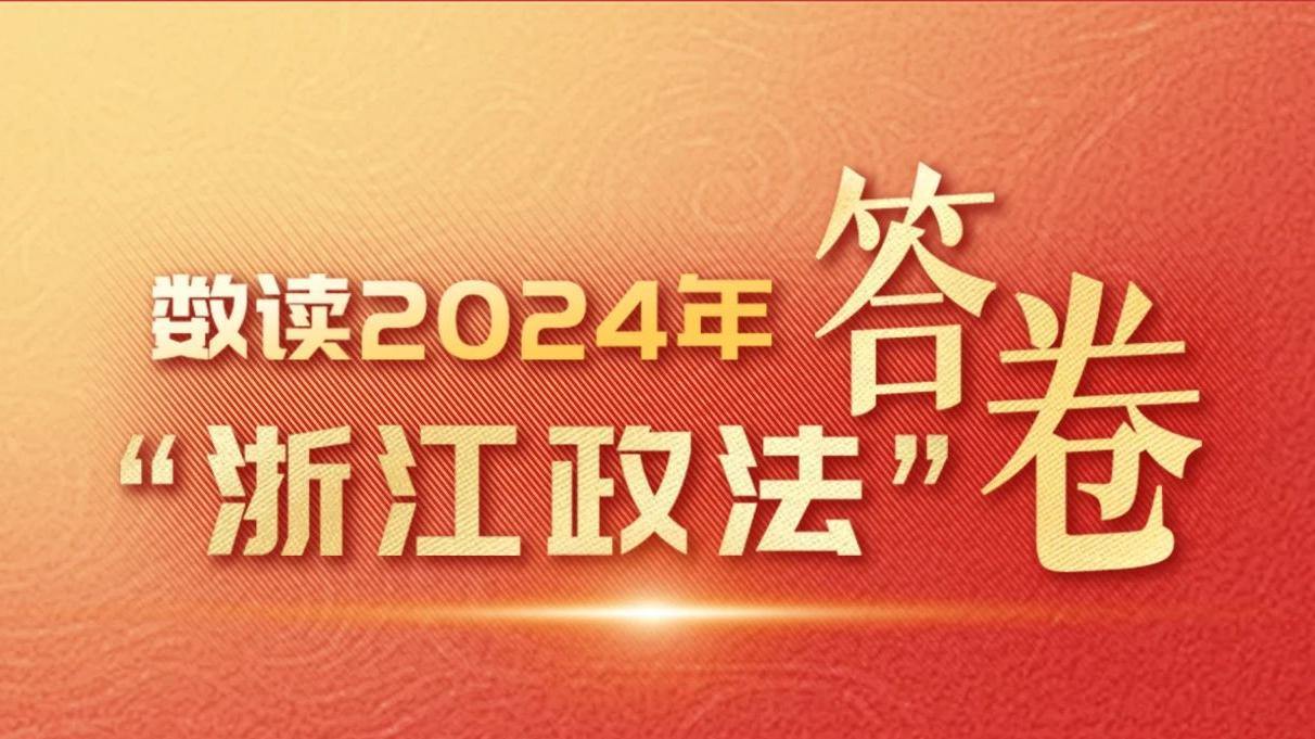 浙江政法交出2024服務大局高分答卷